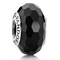 Pandora Beads-Murano Glass Black Faceted-Charm Outlet Pandora Beads-Murano Glass Black Faceted-Charm Outlet