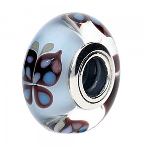 Pandora Beads-Murano Glass Blue Butterfly Butterfly-Charm Outlet