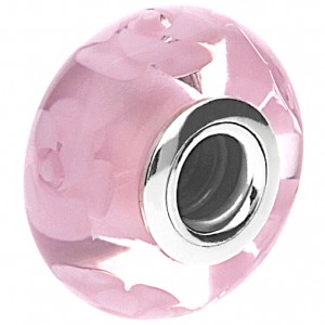 Pandora Beads-Murano Glass Nostalgic Roses Floral-Charm Outlet