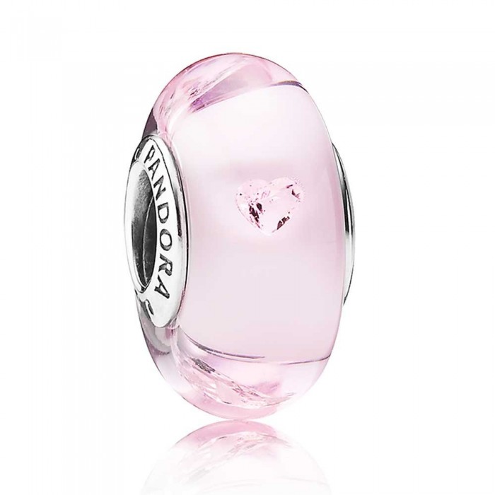 Pandora Beads-Murano Glass Pink Pink-Charm Outlet