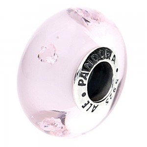 Pandora Beads-Murano Glass Pink Pink-Charm Outlet
