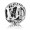 Pandora Charm-Vintage A Swirl Alphabet-CZ Outlet