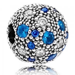 Pandora Clips-Blue Cosmic Stars-Sterling Silver Outlet