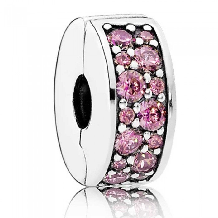 Pandora Clips-Oriental Bloom Honeysuckle Pink Shining Elegance Floral Outlet