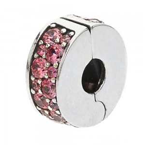 Pandora Clips-Oriental Bloom Honeysuckle Pink Shining Elegance Floral Outlet