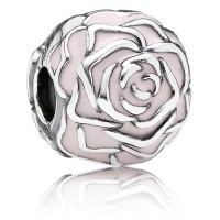 Pandora Clips-Pink Rose Floral-Rose Outlet Pandora Clips-Pink Rose Floral-Rose Outlet
