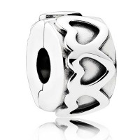 Pandora Clips-Row Of Hearts Love Outlet Pandora Clips-Row Of Hearts Love Outlet