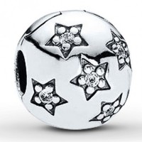 Pandora Clips-Stars-Cubic Zirconia-Silver Outlet Pandora Clips-Stars-Cubic Zirconia-Silver Outlet