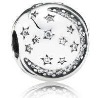 Pandora Clips-Twinkling Night Moon And Stars Outlet Pandora Clips-Twinkling Night Moon And Stars Outlet