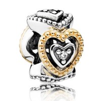 Pandora Spacers-Celebration Of Love-Gold Outlet Pandora Spacers-Celebration Of Love-Gold Outlet
