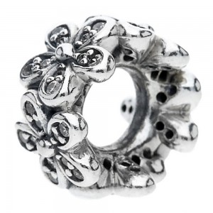 Pandora Spacers-Dazzling Daisies Floral-CZ-Sterling Silver Outlet