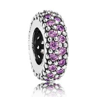 Pandora Spacers-Fancy Purple-Silver Outlet Pandora Spacers-Fancy Purple-Silver Outlet