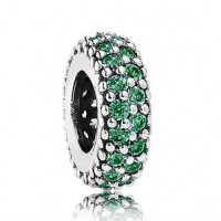 Pandora Spacers-Green-Silver Outlet Pandora Spacers-Green-Silver Outlet