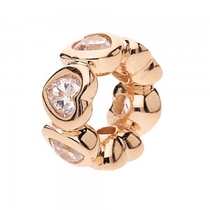 Pandora Spacers-Hearts Love-Rose Gold Outlet