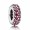 Pandora Spacers-Red-Silver Outlet