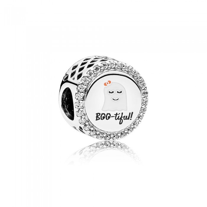 Pandora Charm-Bootiful-Mixed Enamel-Clear CZ Outlet