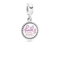 Pandora Charm-Faith Over Fear Dangle-Pink Enamel Outlet Pandora Charm-Faith Over Fear Dangle-Pink Enamel Outlet