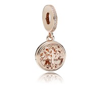 Pandora Charm-Family Roots Dangle-Rose-Clear CZ Outlet Pandora Charm-Family Roots Dangle-Rose-Clear CZ Outlet