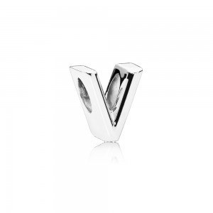 Pandora Charm-Letter V Outlet