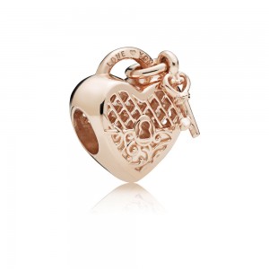 Pandora Charm-Love You Lock-Rose Outlet