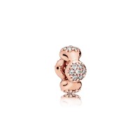 Pandora Charm-Modern LovePods Spacer-Rose-Clear CZ Outlet Pandora Charm-Modern LovePods Spacer-Rose-Clear CZ Outlet