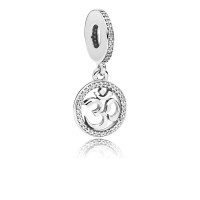 Pandora Charm-Om Symbol Dangle-Clear CZ Outlet Pandora Charm-Om Symbol Dangle-Clear CZ Outlet