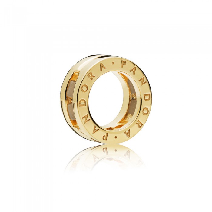 Pandora Charm-Reflexions Logo Clip-Shine Outlet