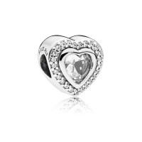Pandora Charm-Sparkling Love-Clear CZ Outlet Pandora Charm-Sparkling Love-Clear CZ Outlet