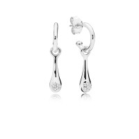 Pandora Earring-Modern LovePods-Clear CZ Outlet Pandora Earring-Modern LovePods-Clear CZ Outlet