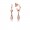 Pandora Earring-Modern LovePods-Rose-Clear CZ Outlet