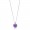 Pandora Necklace-Faceted Locket-Synthetic Amethyst Outlet