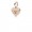 Pandora Necklace-Shimme Keyhole Pendant-Rose-Clear CZ Outlet
