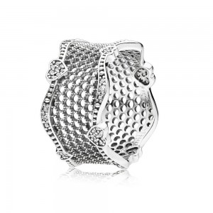 Pandora Ring-Lace of Love-Clear CZ Outlet