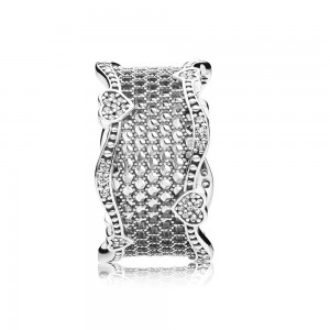 Pandora Ring-Lace of Love-Clear CZ Outlet