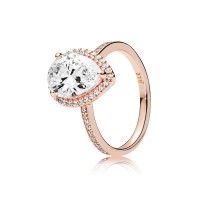 Pandora Ring-Radiant Teardrop-Rose-Clear CZ Outlet Pandora Ring-Radiant Teardrop-Rose-Clear CZ Outlet