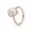 Pandora Ring-Radiant Teardrop-Rose-Clear CZ Outlet