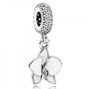 Pandora Bracelet-Elegant Orchid Floral Complete-Leather Outlet