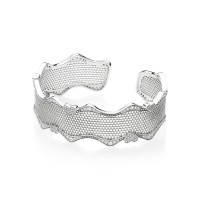 Pandora Bracelet-Lace of Love Cuff-Clear CZ Outlet Pandora Bracelet-Lace of Love Cuff-Clear CZ Outlet