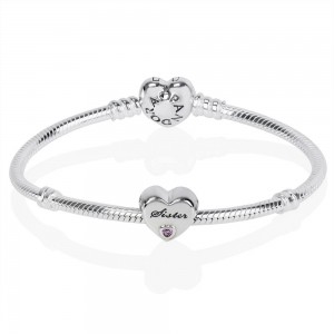 Pandora Bracelet-Sisters Love Family Complete-CZ Outlet