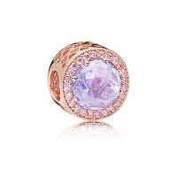 Pandora Charm-Lavender Radiant Hearts-Rose Lavender Pink CZ Outlet Pandora Charm-Lavender Radiant Hearts-Rose Lavender Pink CZ Outlet