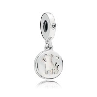 Pandora Charm-Perfect Pals Dangle-Silver Enamel Outlet Pandora Charm-Perfect Pals Dangle-Silver Enamel Outlet