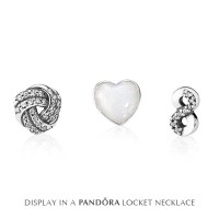 Pandora Charm-Petite Memories-Finite Love Locket-CZ Outlet