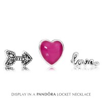 Pandora Charm-Petite Memories Struck By Love Locket-Sterling Silver Outlet Pandora Charm-Petite Memories Struck By Love Locket-Sterling Silver Outlet