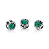 Pandora Charm-Radiant Hearts-Sea Green Crystals Clear CZ Outlet Pandora Charm-Radiant Hearts-Sea Green Crystals Clear CZ Outlet