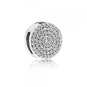 Pandora Charm-Reflexions Dazzling Elegance Clip-Clear CZ Outlet