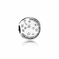 Pandora Charm-Twinkling Night Clip-Clear CZ Outlet Pandora Charm-Twinkling Night Clip-Clear CZ Outlet