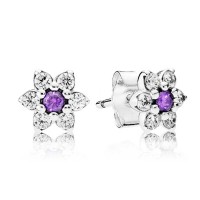 Pandora Earring-Forget Me Not Floral Stud-CZ Outlet Pandora Earring-Forget Me Not Floral Stud-CZ Outlet