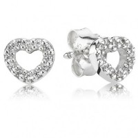 Pandora Earring-Open Hearts Love Stud Outlet Pandora Earring-Open Hearts Love Stud Outlet