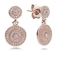 Pandora Earring-Radiant Elegance Dropper-Rose Gold Outlet Pandora Earring-Radiant Elegance Dropper-Rose Gold Outlet
