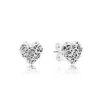Pandora Earring-Regal Hearts Outlet Pandora Earring-Regal Hearts Outlet